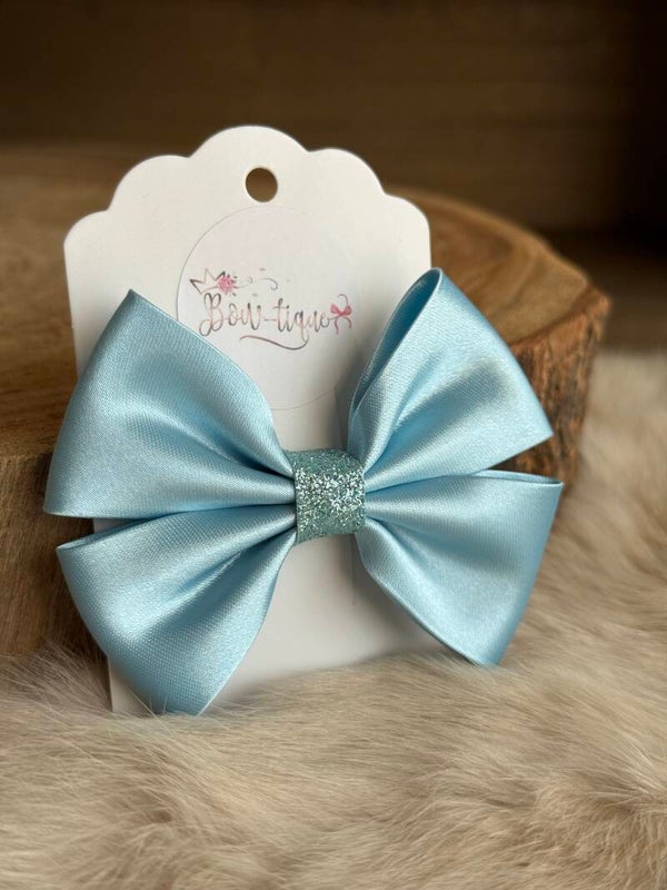 Satijnen Strik Glitter Ocean