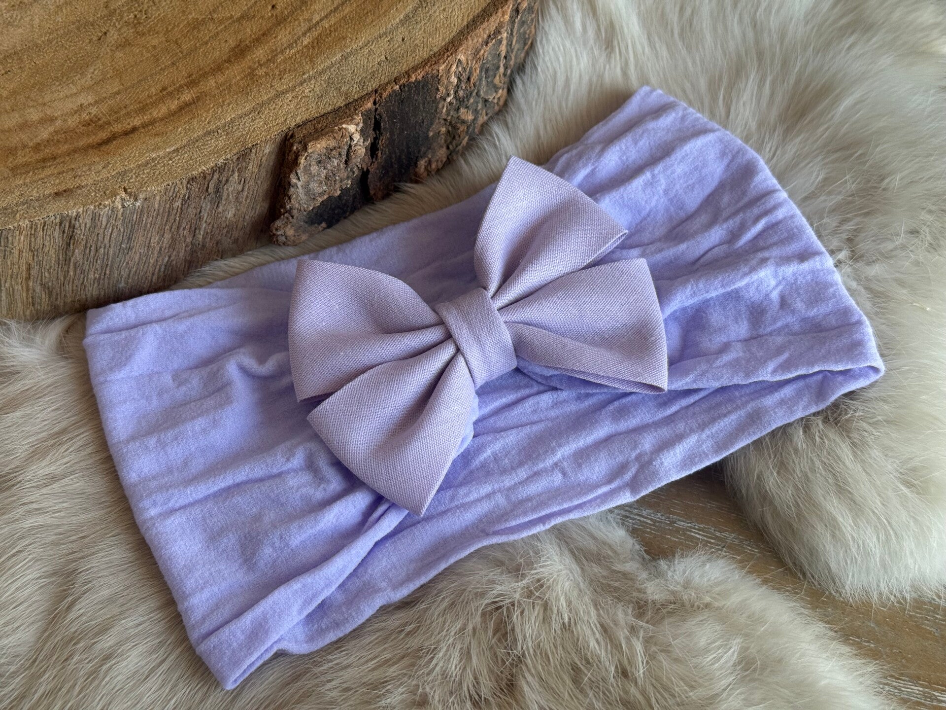 Brede hoofdband Lila