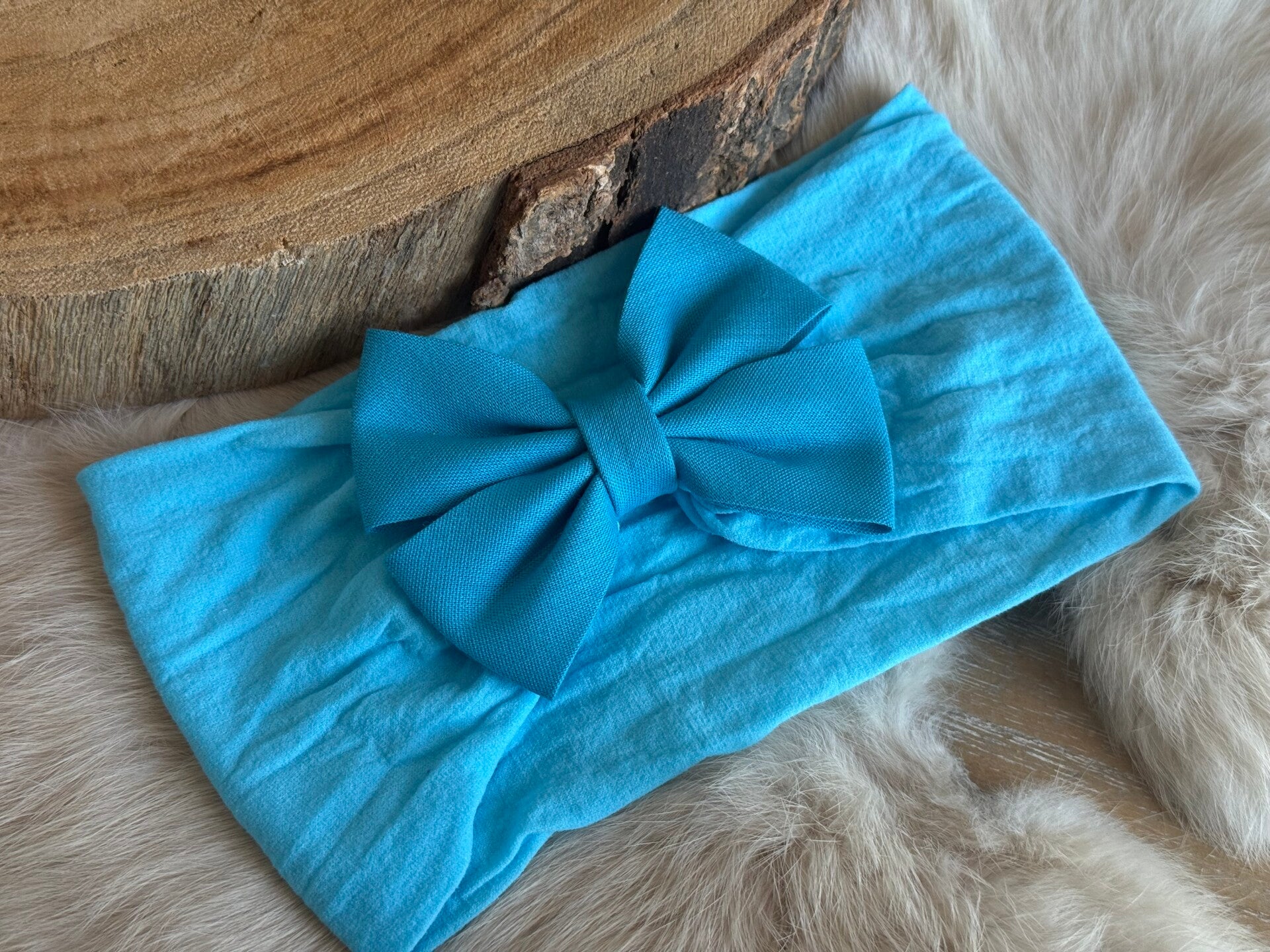 Brede hoofdband Turkoois