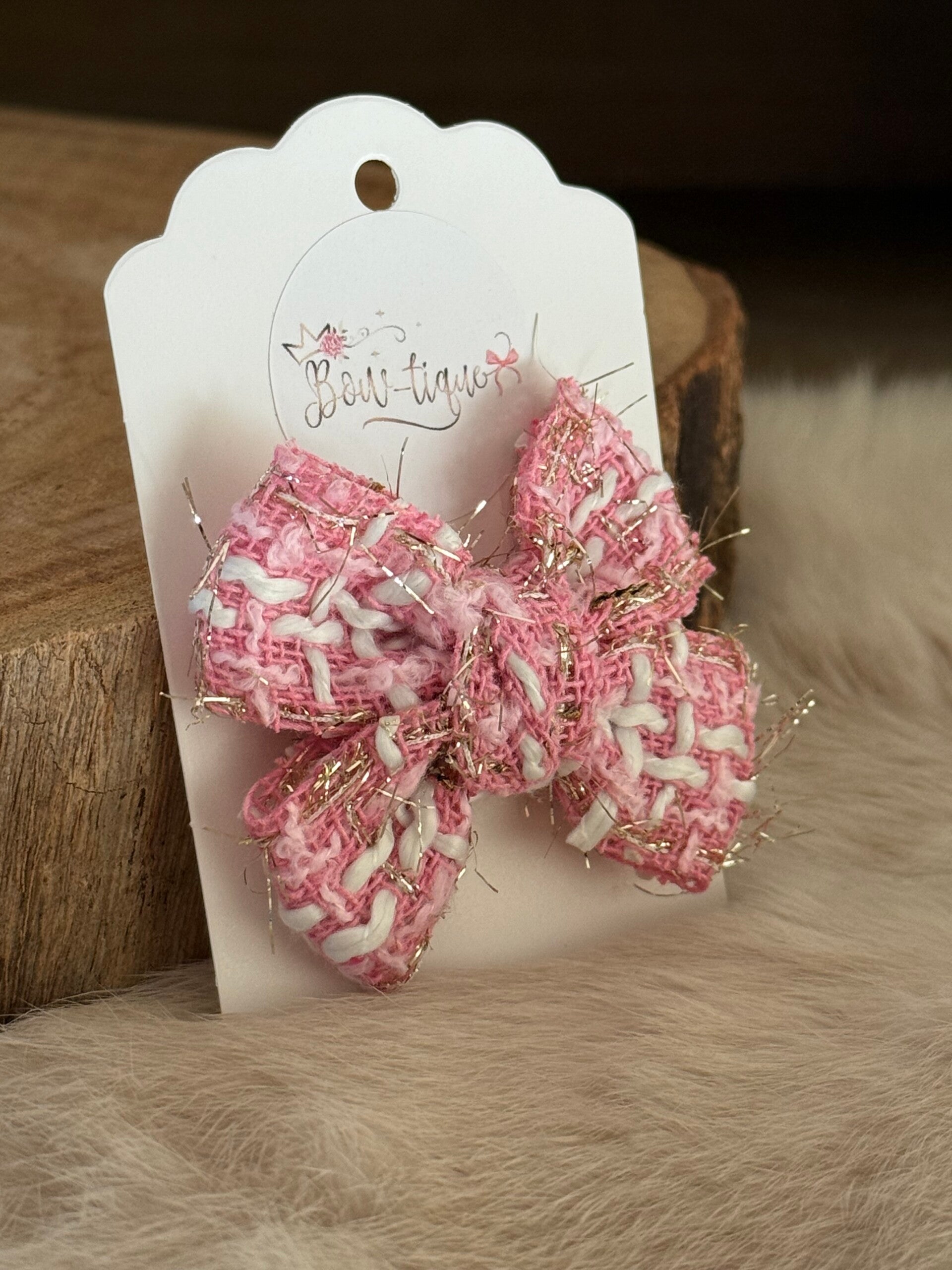 Tweed strik Inaya Roze