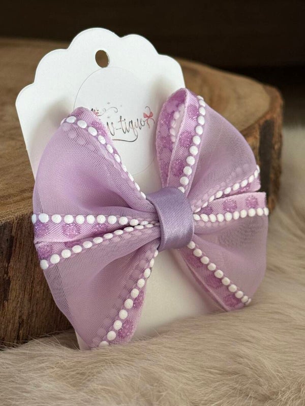 Organza strik Yara Lila