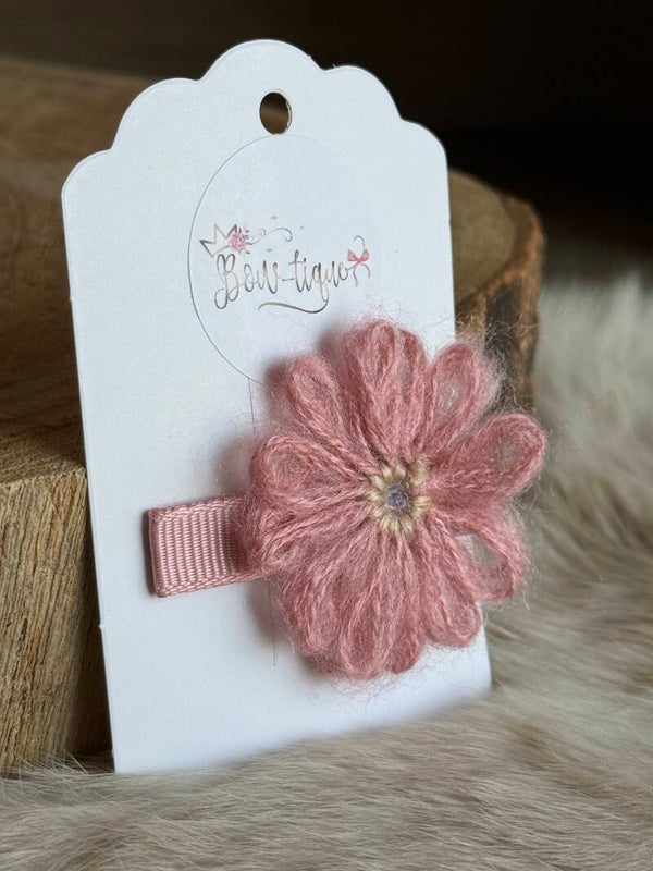 Speldje bloem Axelle Dusty Pink