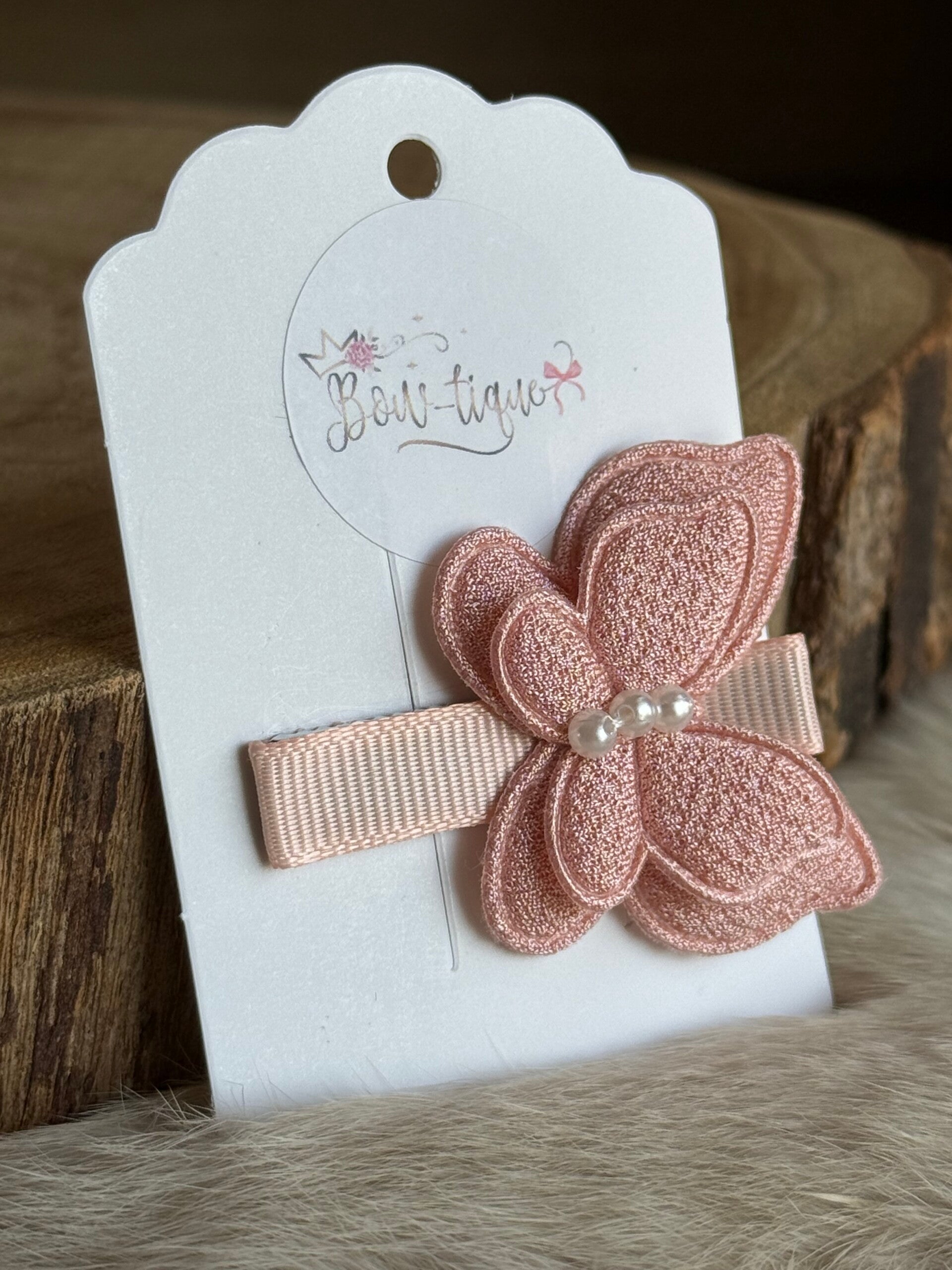 Speldje vlinder Aurélie Dusty Pink
