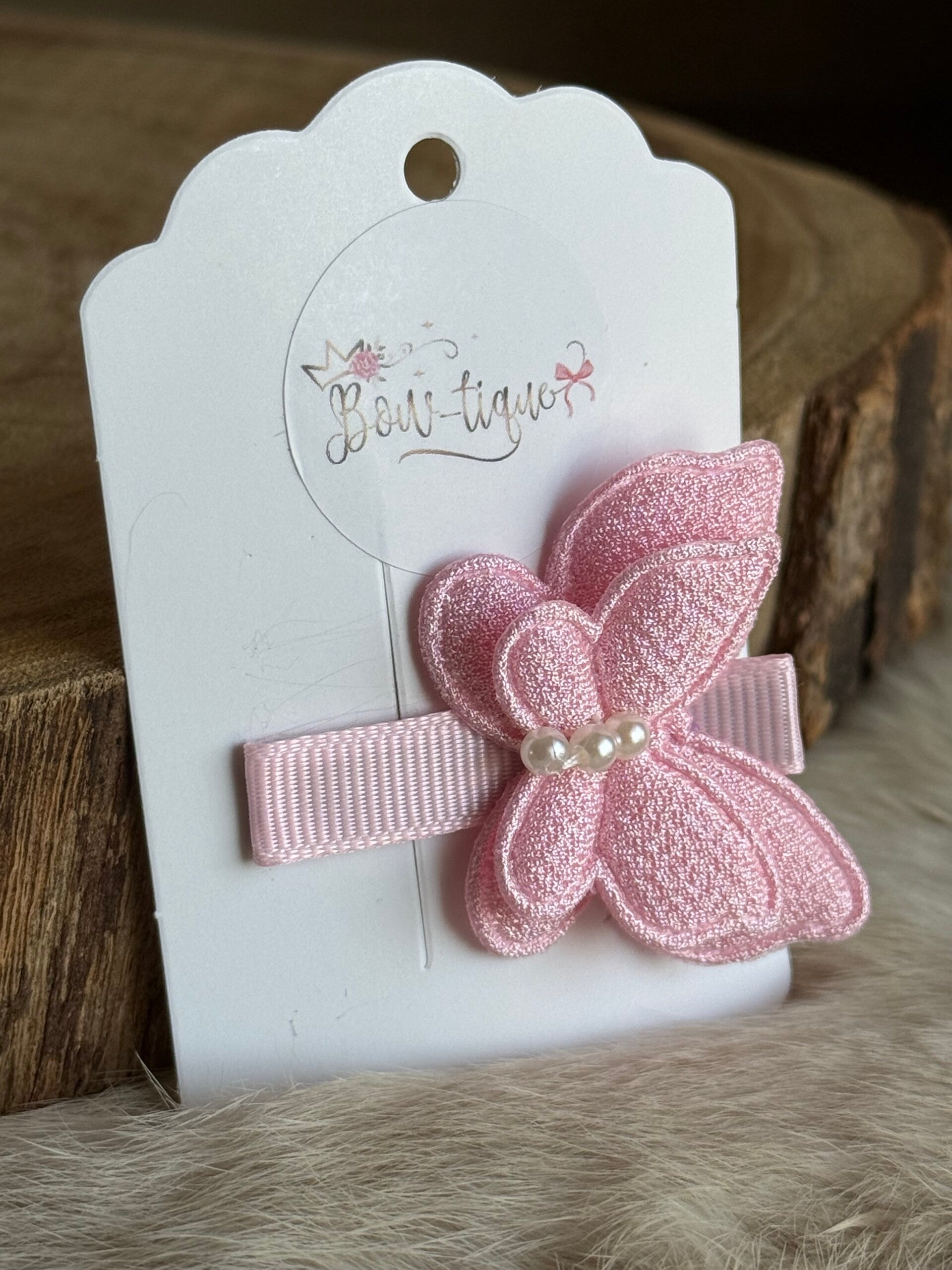 Speldje vlinder Aurélie Baby Pink