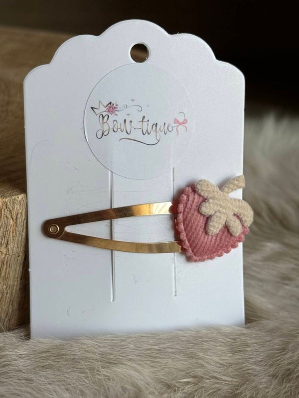 Klikklak speldje 5cm Fraise Dusty Rose