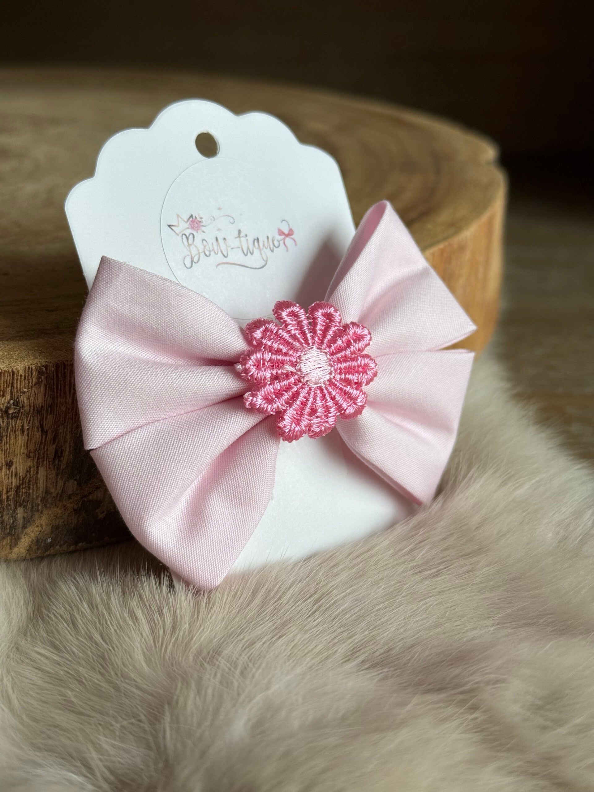 Strik met Daisy bloemetje lichtroze / Candy
