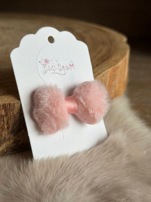Pomponstrikje Ice Pink 4cm