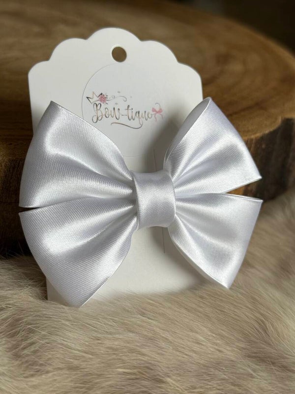 Satijnen Strik White