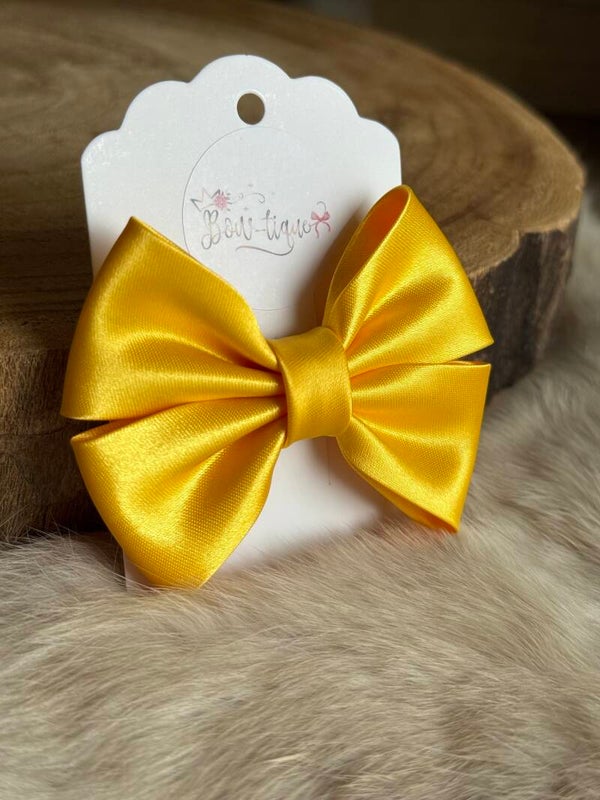 Satijnen Strik Yellow