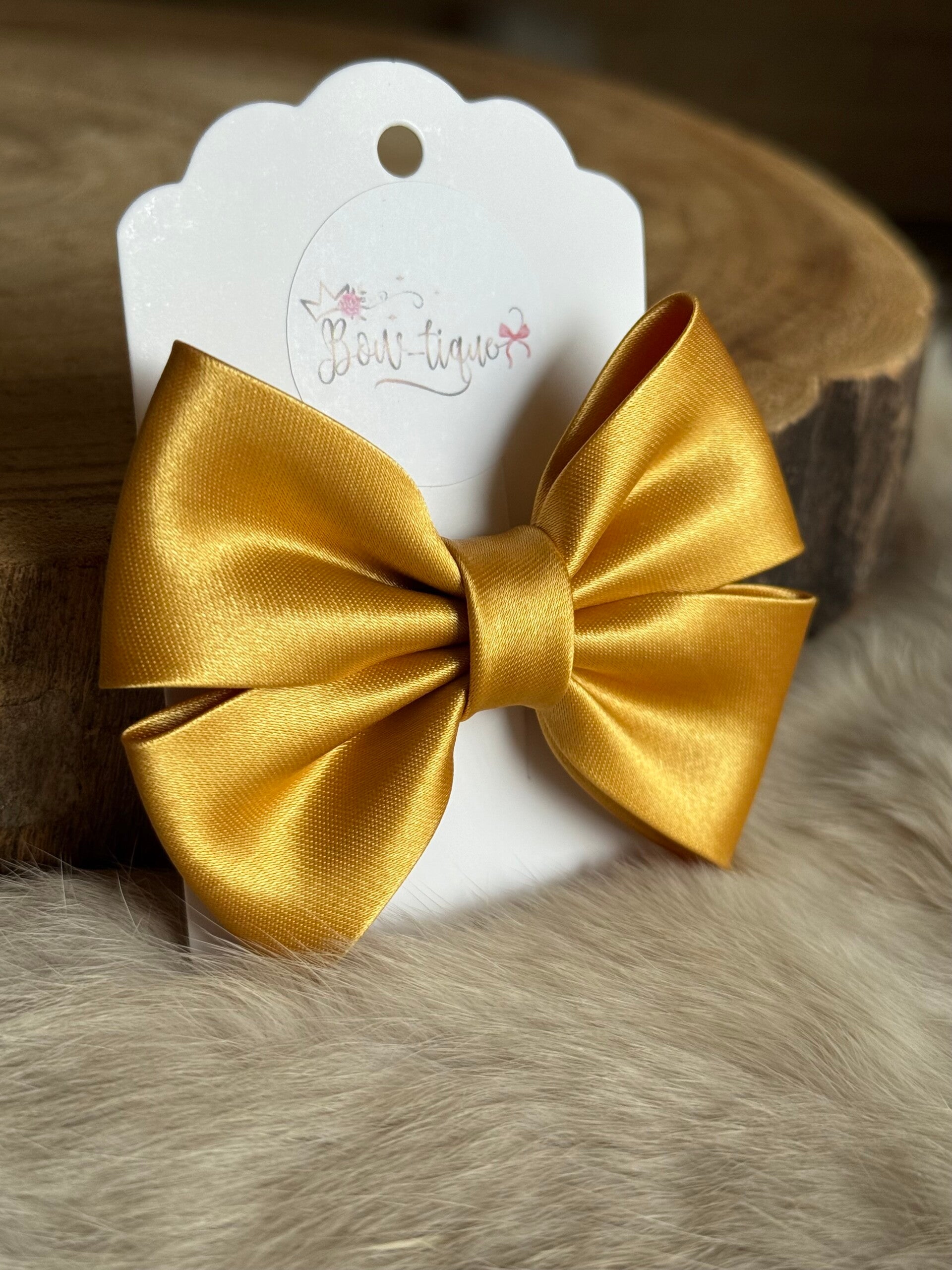 Satijnen Strik Old Gold