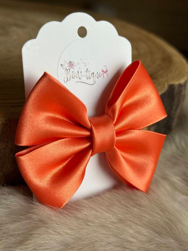 Satijnen Strik Orange