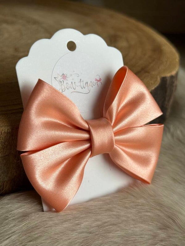 Satijnen Strik Peach