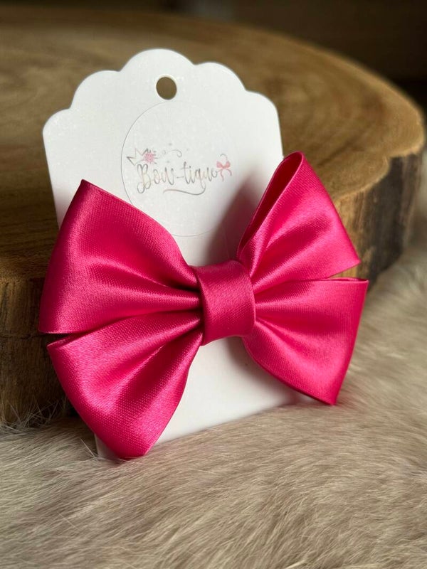 Satijnen Strik Fuchsia