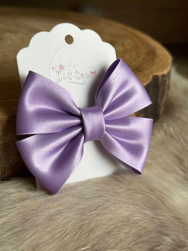 Satijnen Strik Lilac