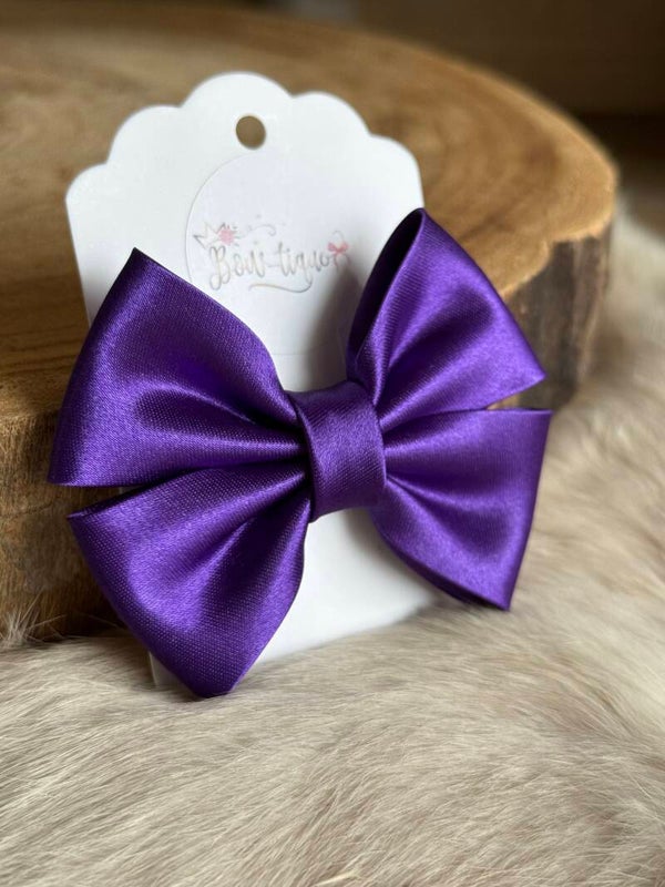 Satijnen Strik Purple