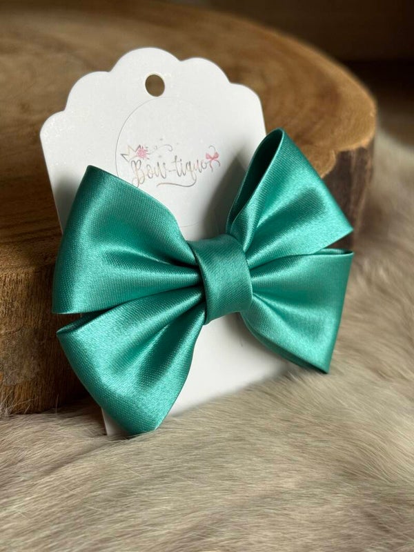 Satijnen Strik Old Jade