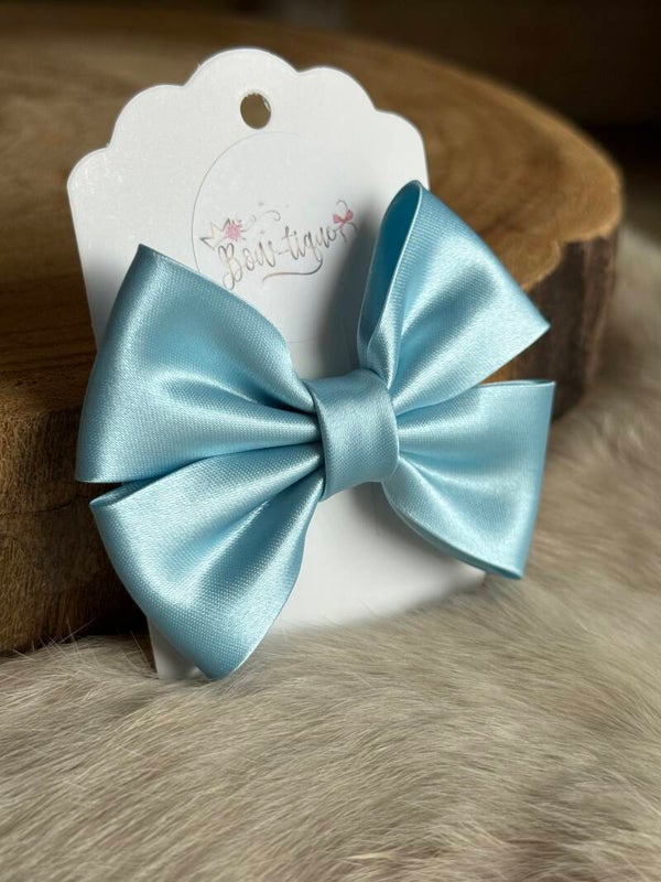 Satijnen Strik Ocean Blue