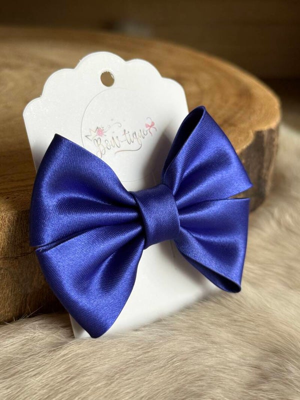 Satijnen Strik Windsor Blue