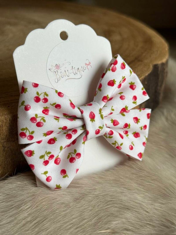 Katoenen Strik Aardbeien/ kers