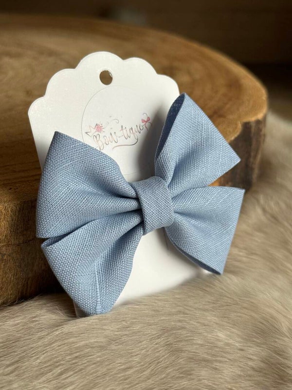 Linnen Strik Lichtblauw