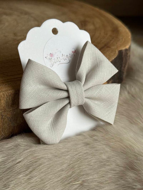 Linnen Strik Licht grijs