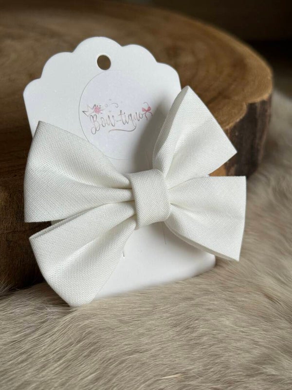 Katoenen Strik Bridal White