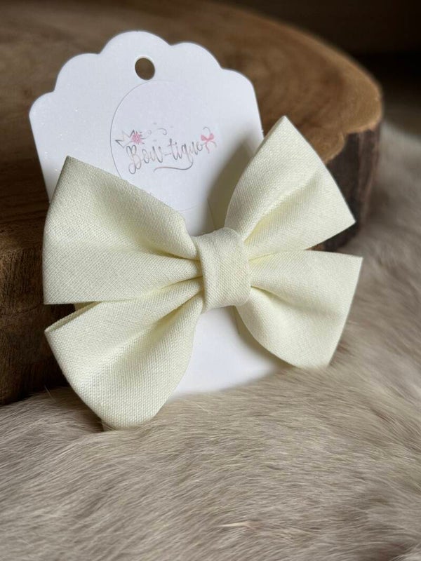 Katoenen Strik Cream