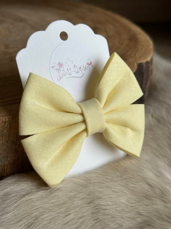 Katoenen Strik Pale Lemon