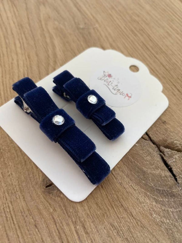 Velvet alligatorspeldje Naëlle Navy