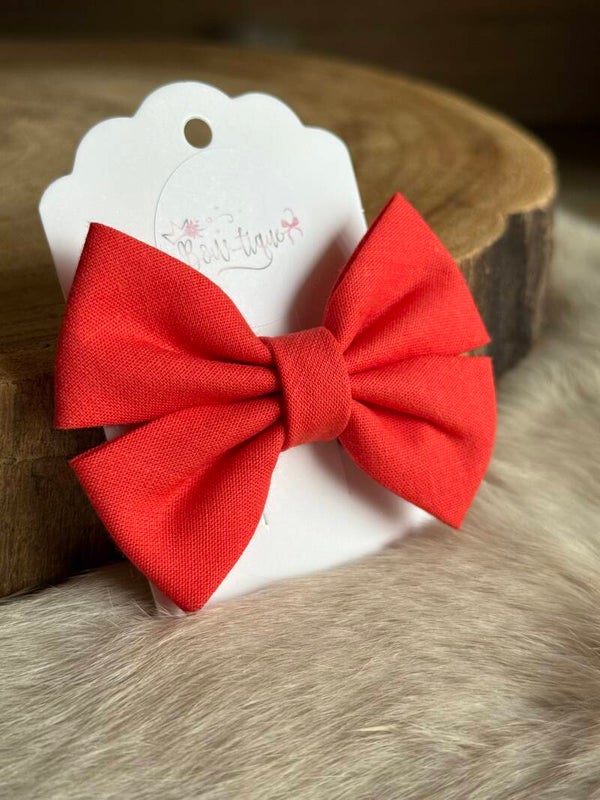 Katoenen Strik Sunset Red