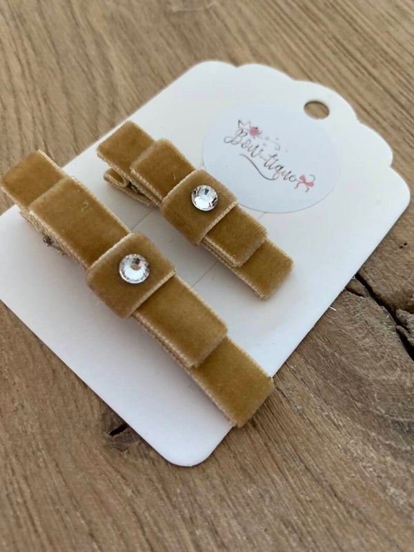 Velvet alligatorspeldje Naëlle sandstone