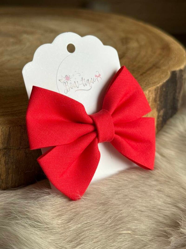 Katoenen Strik Brick Red