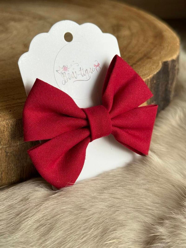 Katoenen Strik Burgundy