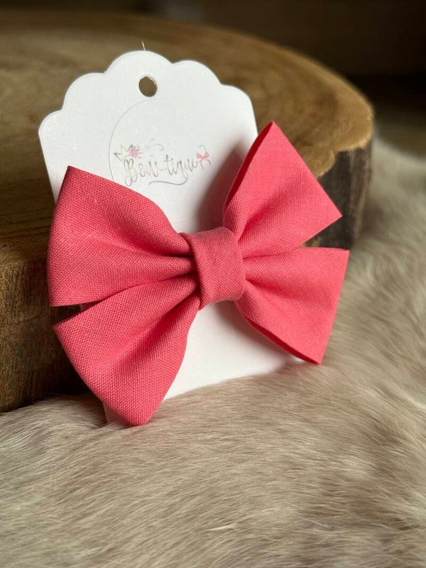 Katoenen Strik Roze Pink