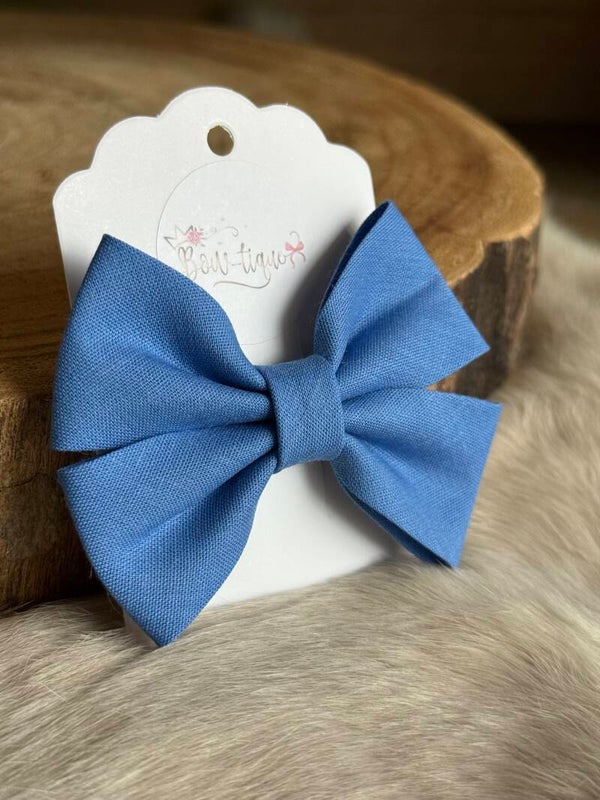 Katoenen Strik Cornflower Blue Dark