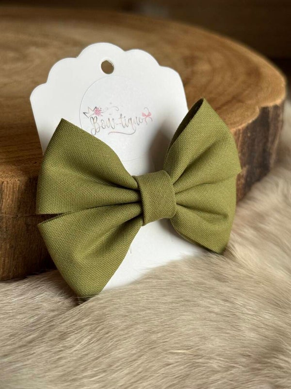 Katoenen Strik Khaki Green