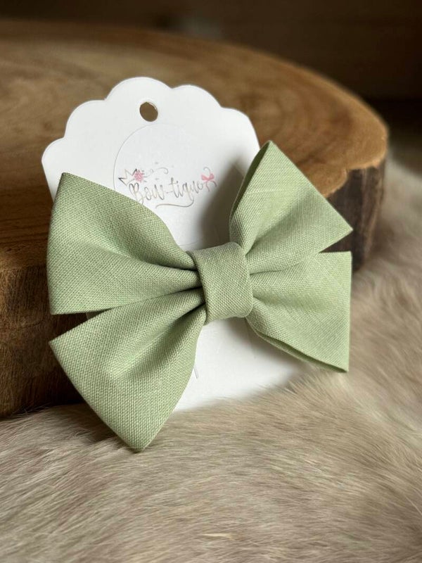 Katoenen Strik Sage Green