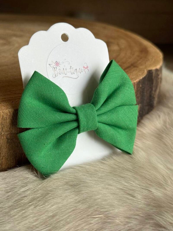 Katoenen Strik Emerald Green