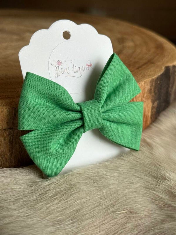 Katoenen Strik Leaf Green