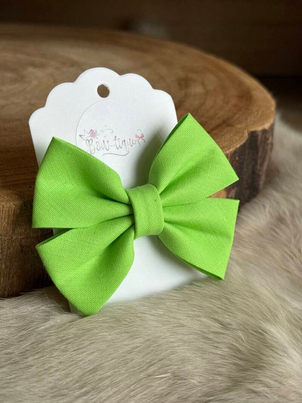 Katoenen Strik Lime Green