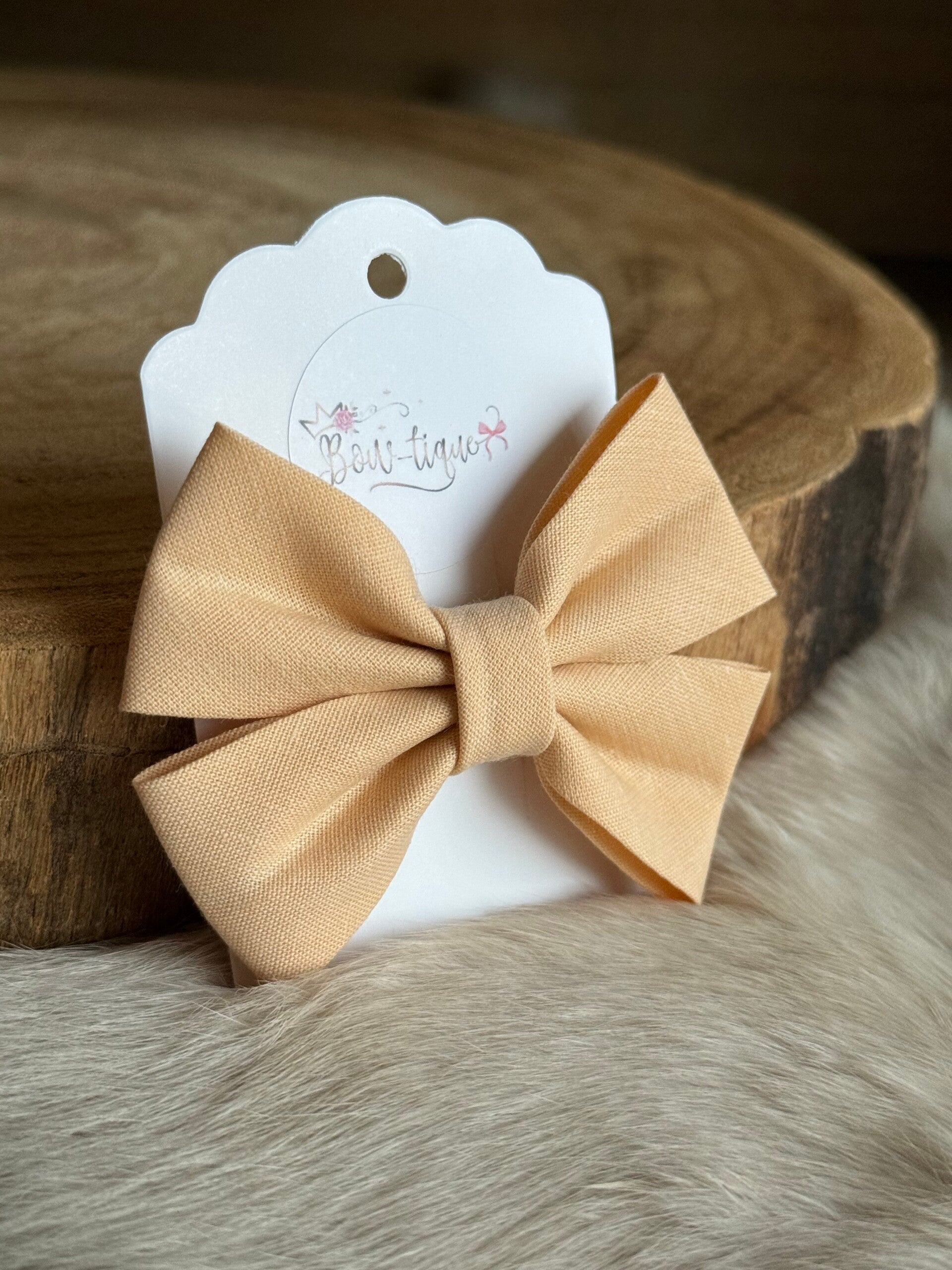 Katoenen Strik Pale Caramel