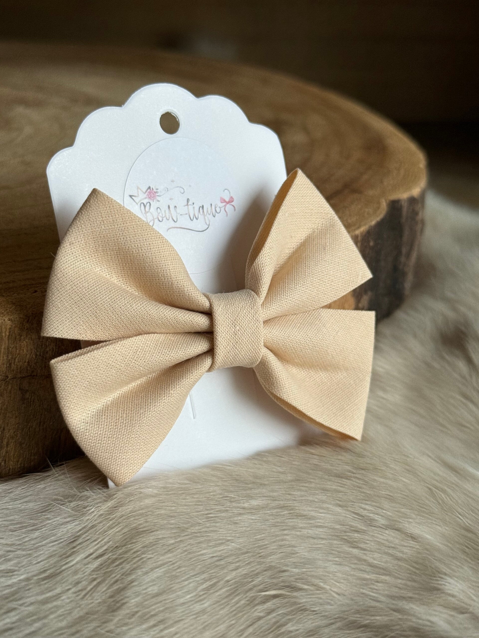 Katoenen Strik Biege