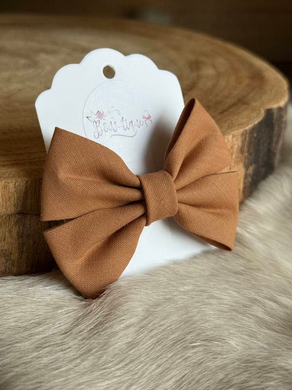 Katoenen Strik Caramel