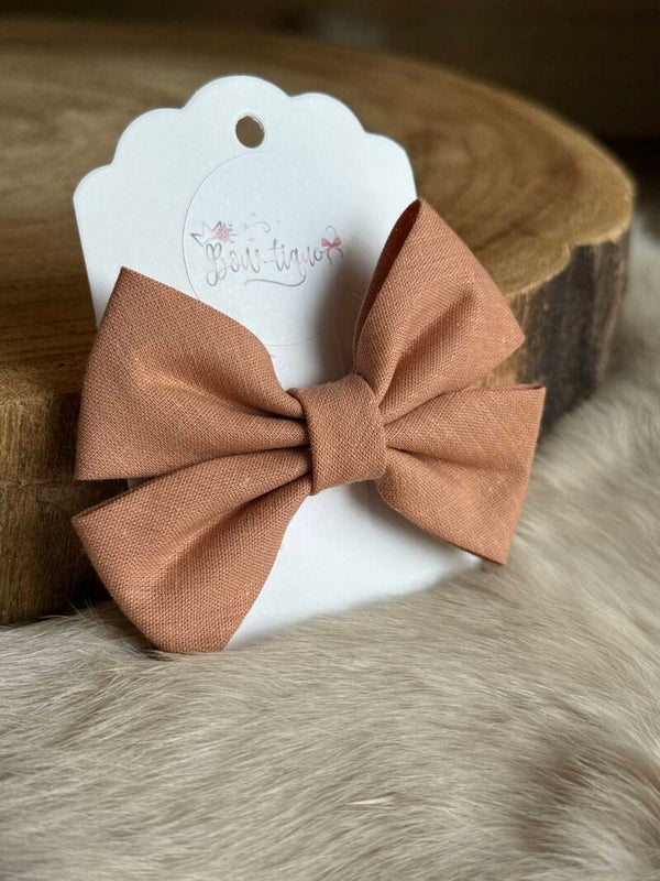 Katoenen Strik Sepia