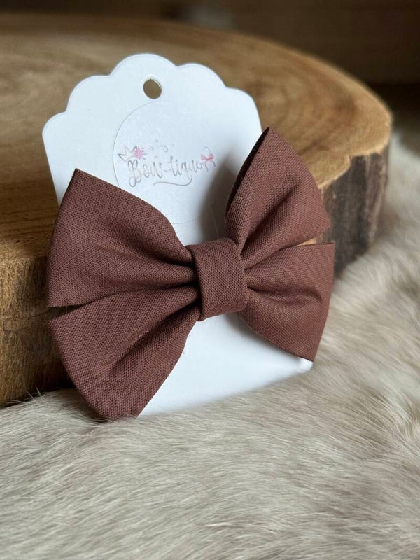 Katoenen Strik Chocolate Brown