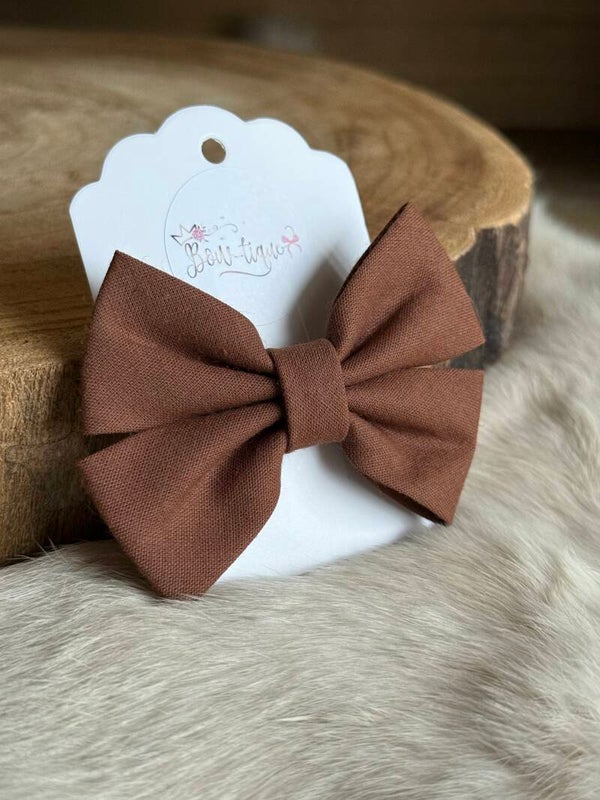 Katoenen Strik Russet Brown