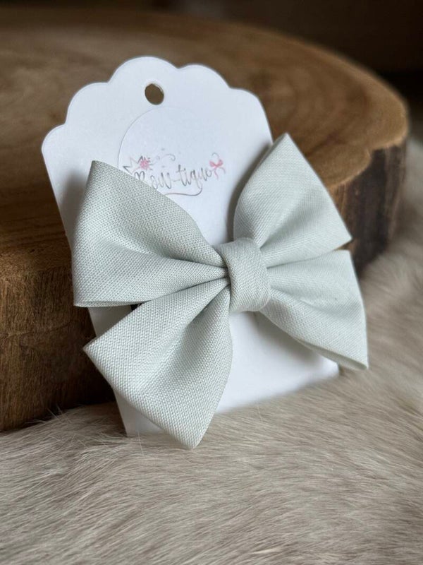 Katoenen Strik Silver Grey