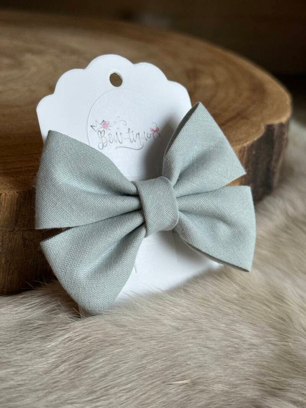 Katoenen Strik Metal Grey