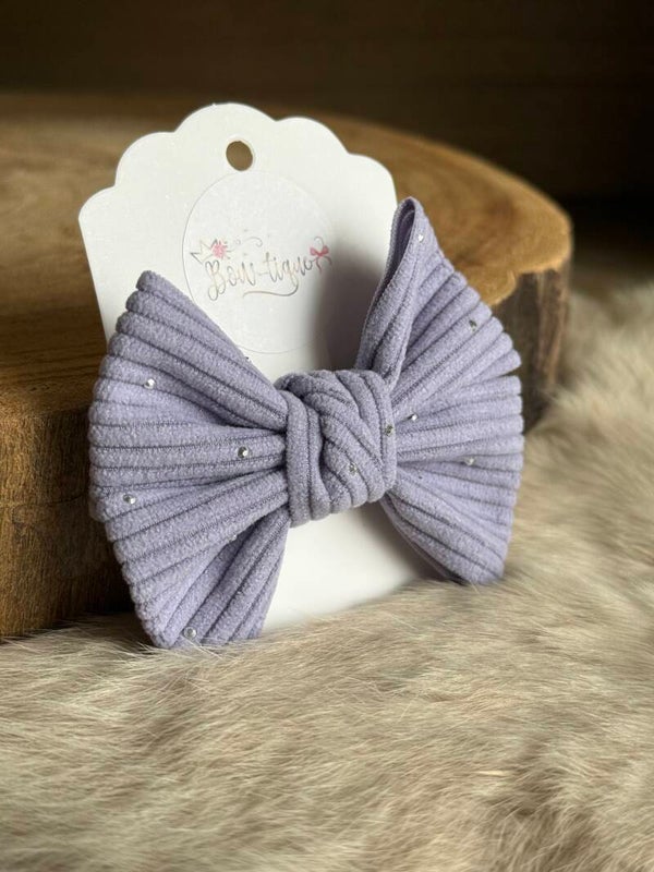 Strik gestreept studs Helena Light Mauve