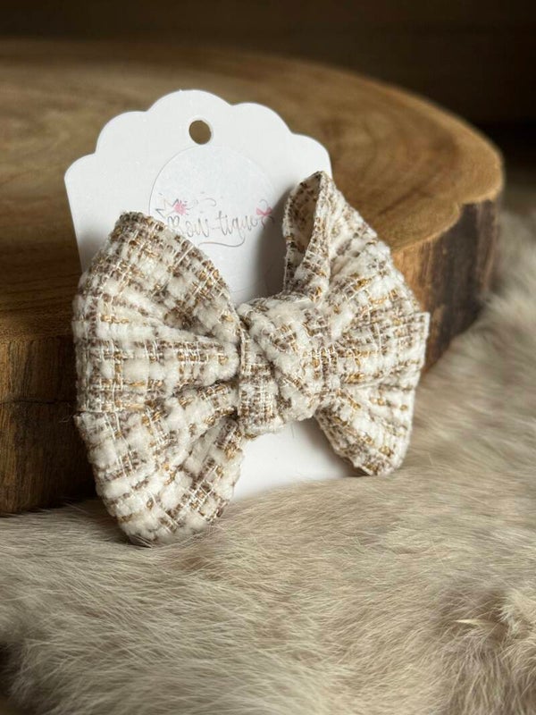 Tweed strik Malou Coffee